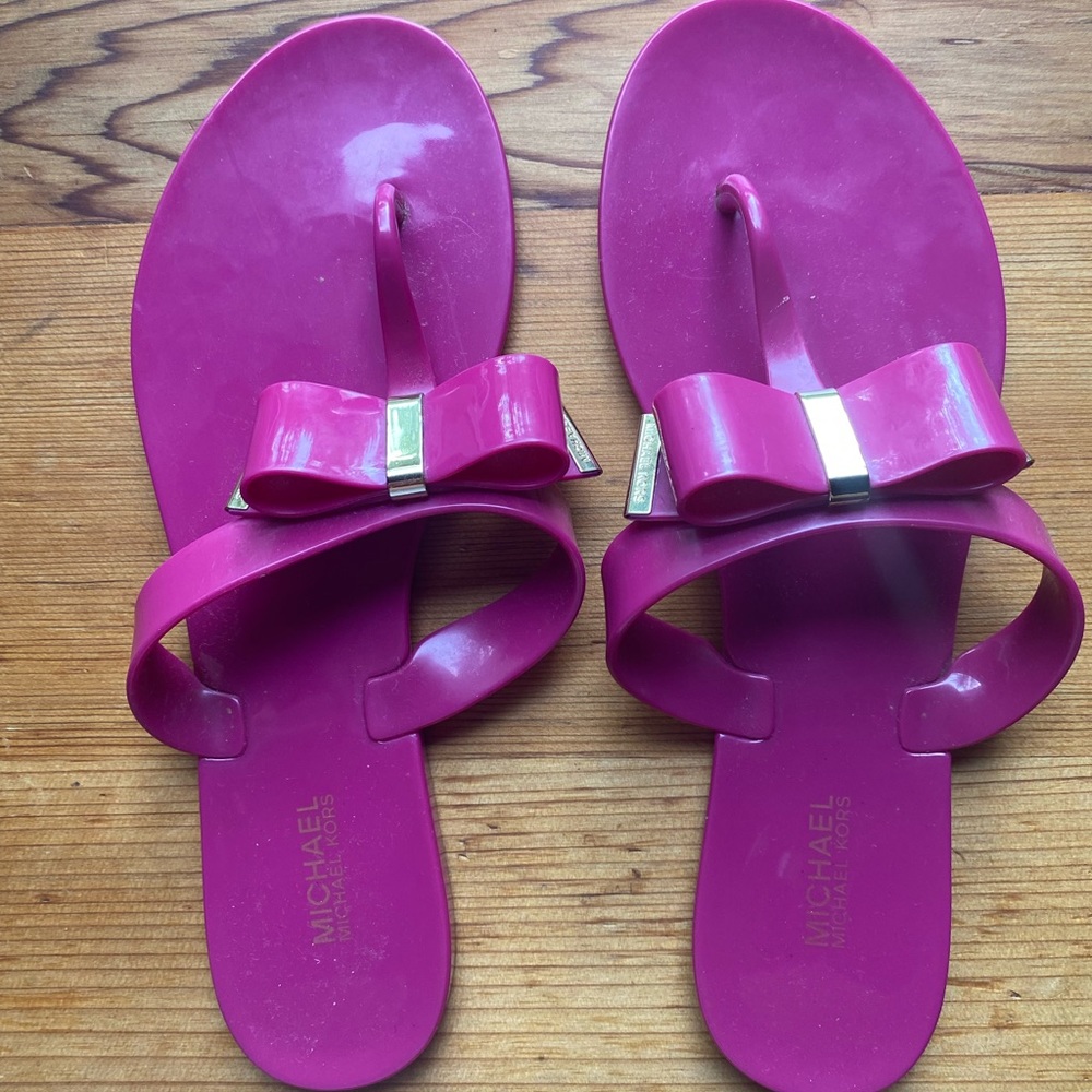 Michael Kors Pink Bow Slide